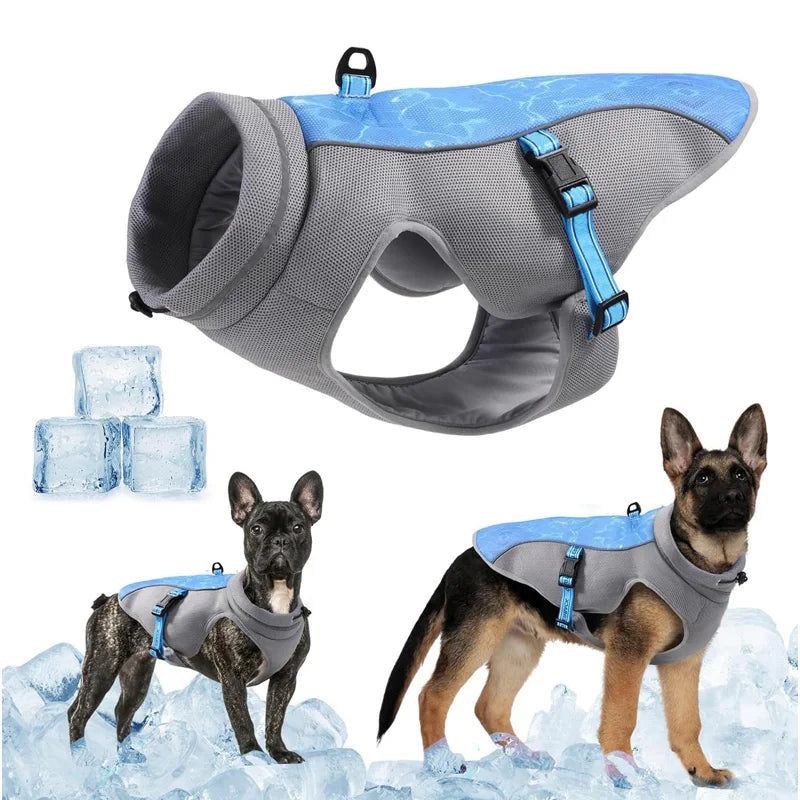 Summer Cool Down Gear for Dogs, Dog Cooling Vest UV Sun Protection Lightweight