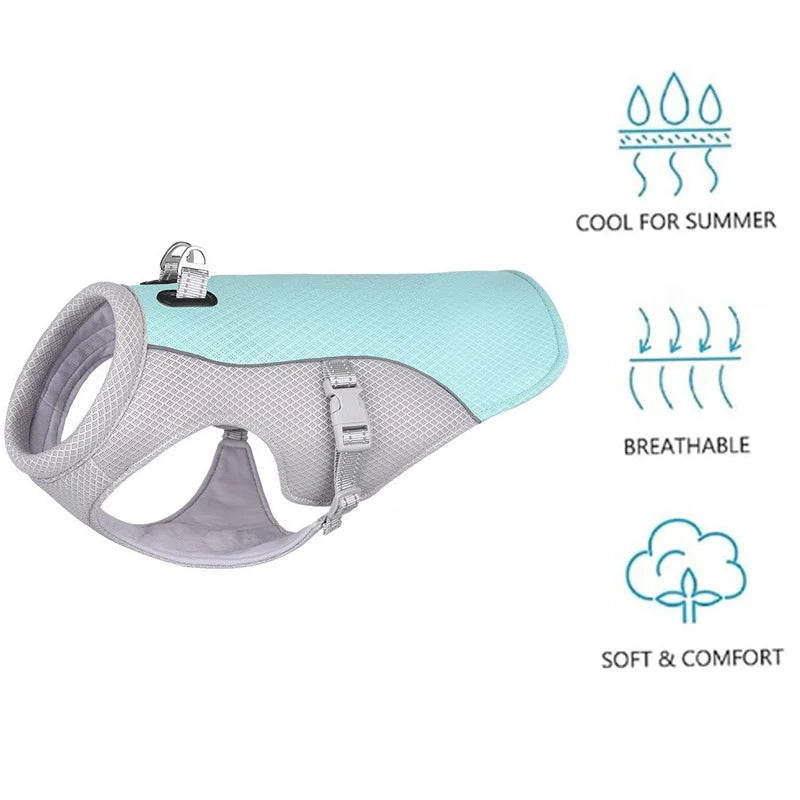 Summer Cool Down Gear for Dogs, Dog Cooling Vest UV Sun Protection Lightweight