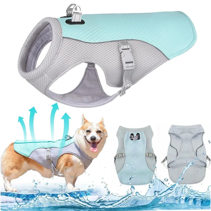 Summer Cool Down Gear for Dogs, Dog Cooling Vest UV Sun Protection Lightweight