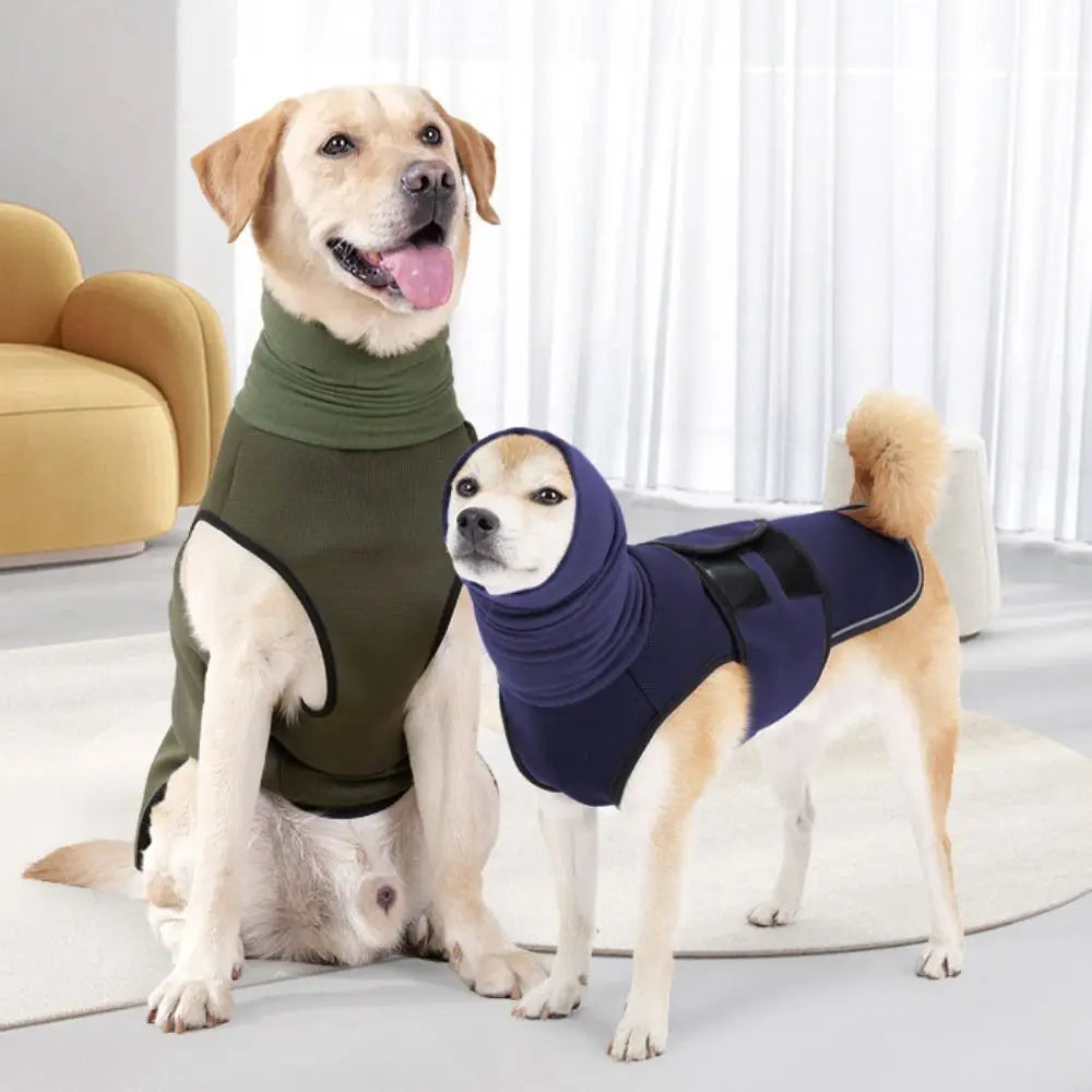 Practical Elastic Dog Anxiety Vest Windproof Warm