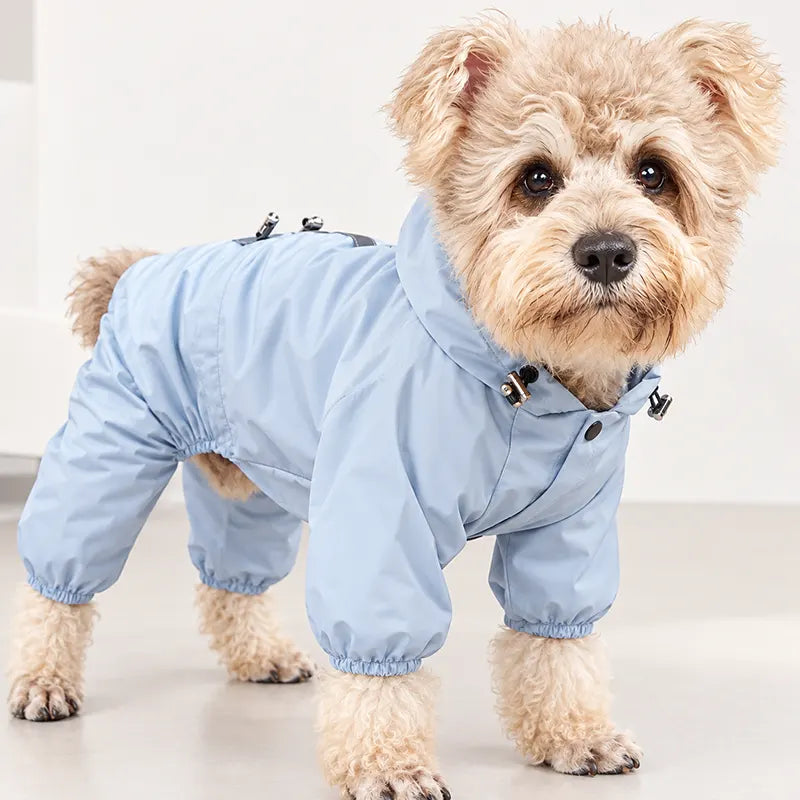 Waterproof Dog Raincoat – Full Coverage Hooded Rain Jacket EB44