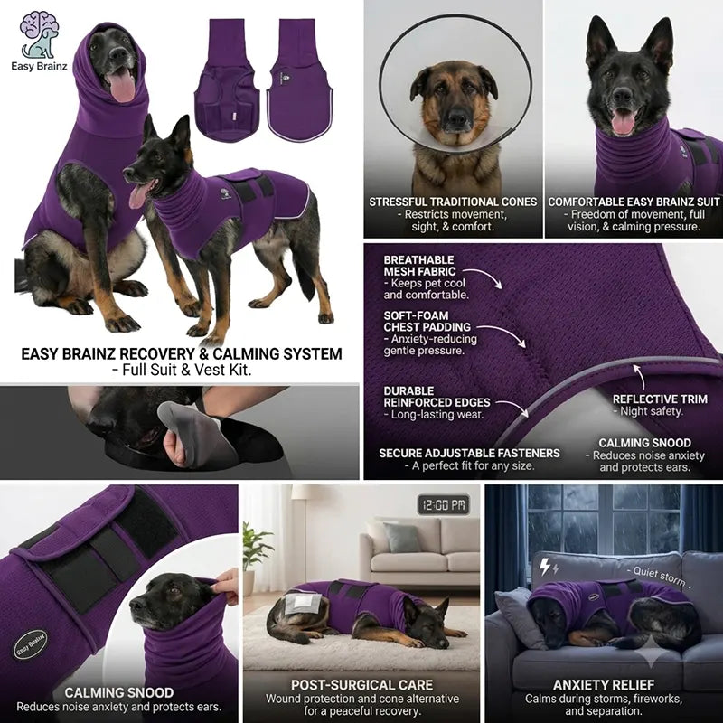 Dog Anxiety Calming Jacket Thunder Calming Vest EB 22