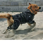 Easy Waterproof Raincoat Pet Dog Outdoor Jacket - Jumpsuit