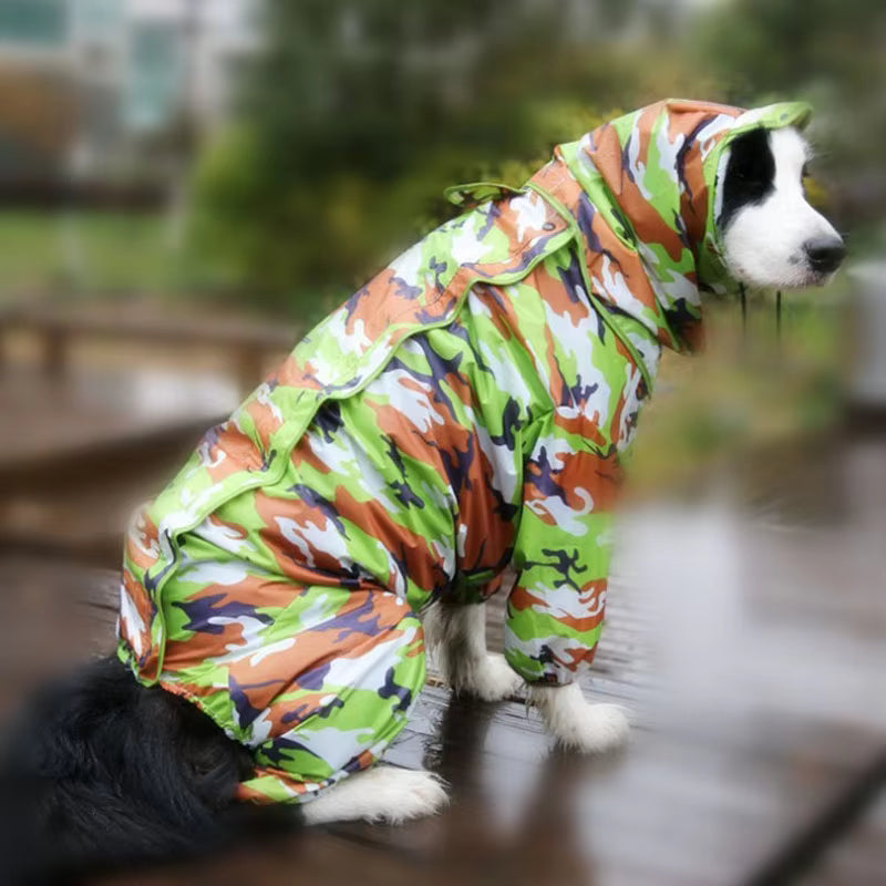 Dog Raincoat Clothes Waterproof Rain Jumpsuit  Easy Warmy