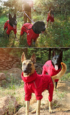 Easy Waterproof Raincoat Pet Dog Outdoor Jacket - Jumpsuit