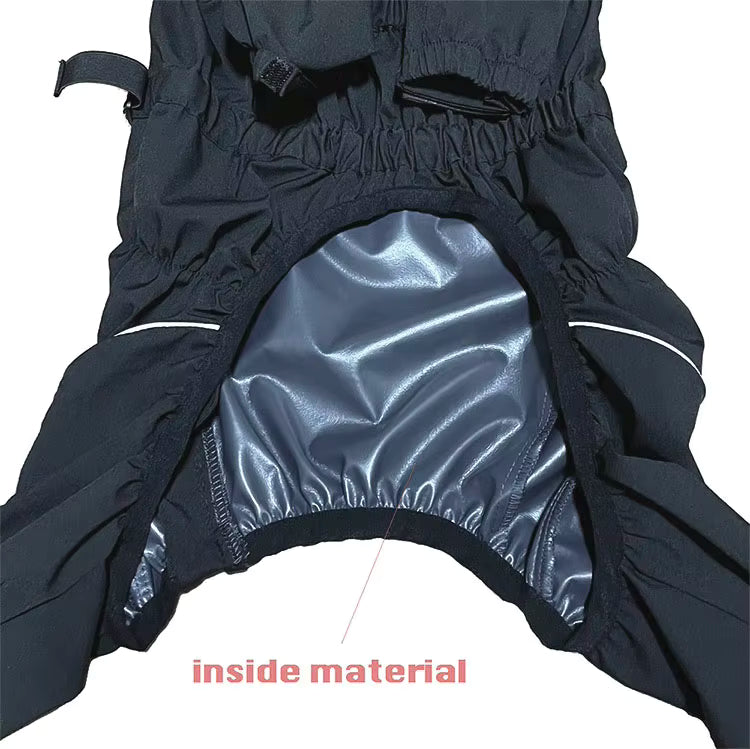 Easy Waterproof Raincoat Pet Dog Outdoor Jacket - Jumpsuit