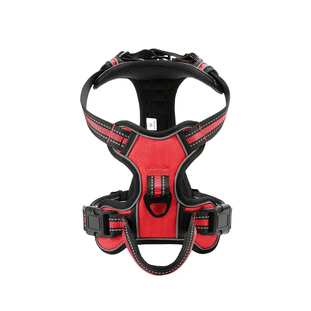 Ergonomic Purple No-Pull Padded Dog Harness