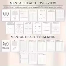 Book Planner mental Health Journal Guide