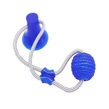 Tug of War TPR Ball Molar Teeth Cleaning Toy for Dogs Self Play Separation Anxiety