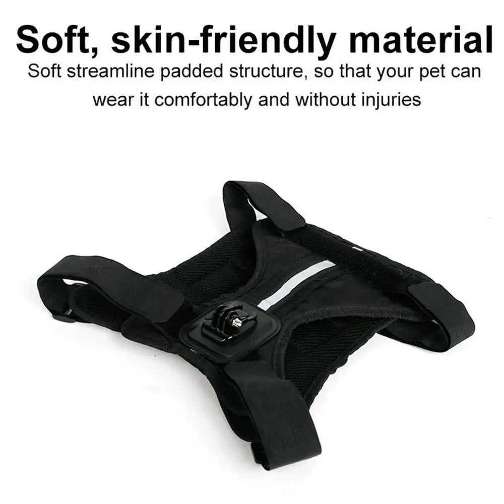 Dog Harness For Camera Soft Adjustable Dog Harness