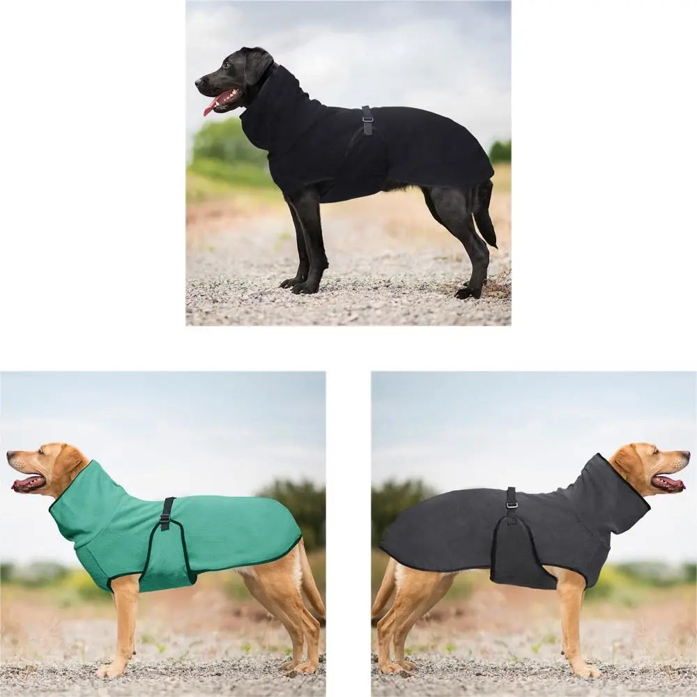 Dog Hoodie Warm Winter Dog Clothes Windproof High-Neck Dog Anxiety Vest
