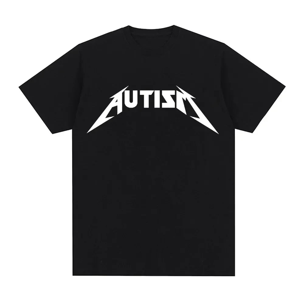 Autism Skeleton Meme T Shirt Humor Funny Skull Men Women Fashion Hip Hop