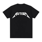 Autism Skeleton Meme T Shirt Humor Funny Skull Men Women Fashion Hip Hop