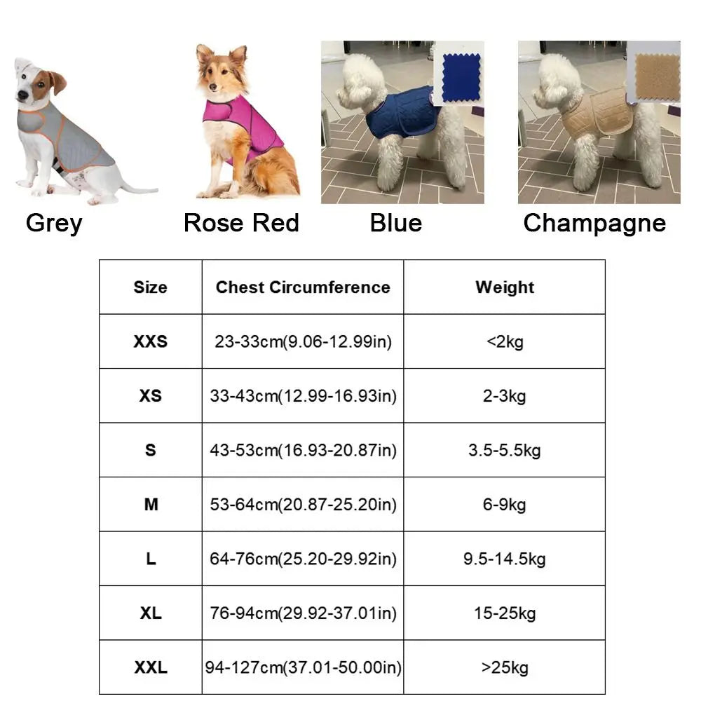 Elastic Dog Anxiety Jacket Reflective Breathable Dog Thunder Vest