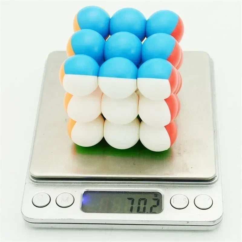 YJ Round Ball Cubes 3x3 Magic Cube 3x3x3 Stickerless Speed Smooth Cubo