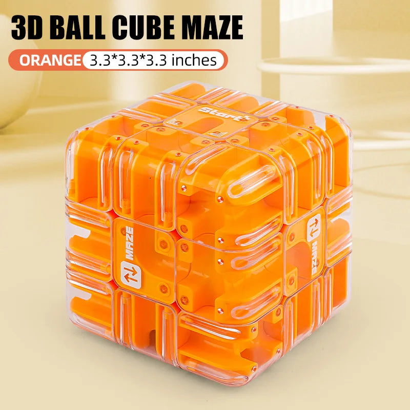 Logical thinking toy ball maze cube Educational Labyrinth Cube 3d Magic cube
