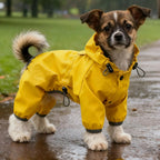 Golden Storm™ Waterproof Dog Raincoat with Adjustable Hood