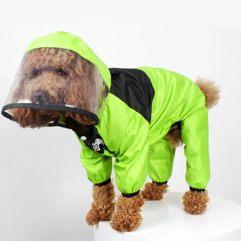 Blush Storm™ Waterproof Dog Rain Suit with Clear Hood