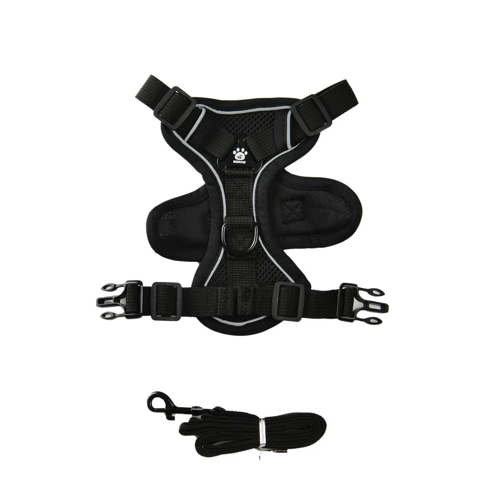 Dog Harness Adjustable Puppy Leash Reflective