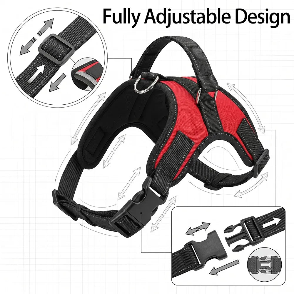 Tactical Camouflage No-Pull Dog Harness