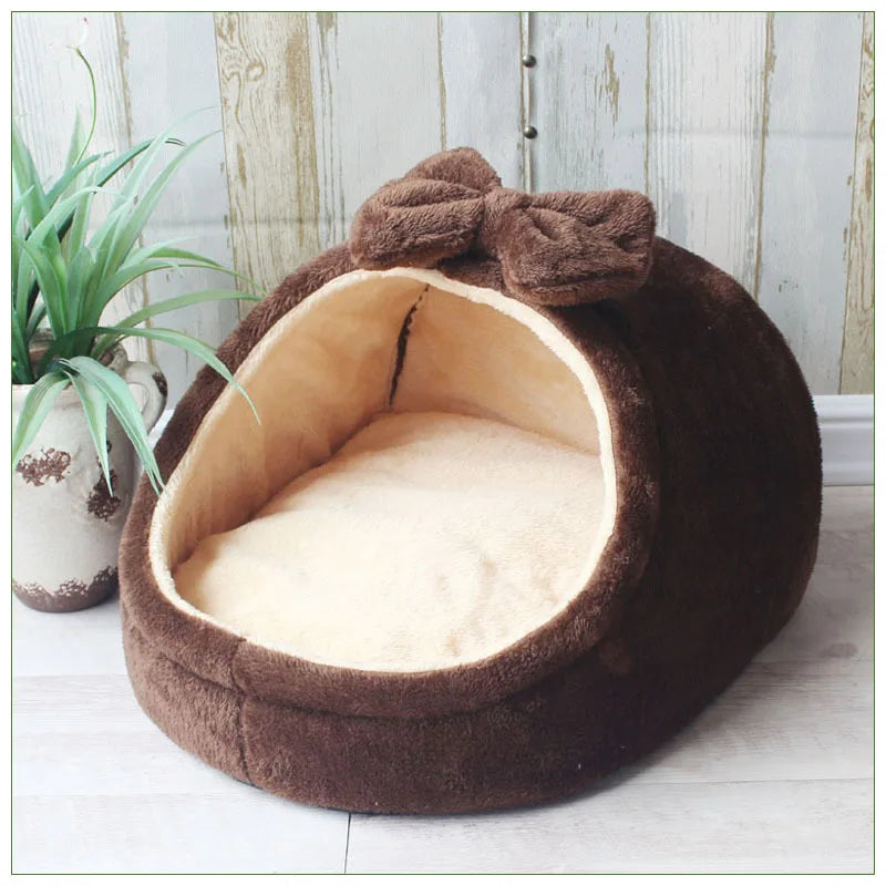 Pet Dog House Soft Cozy Pet Sleeping Bed  Dogs Cats