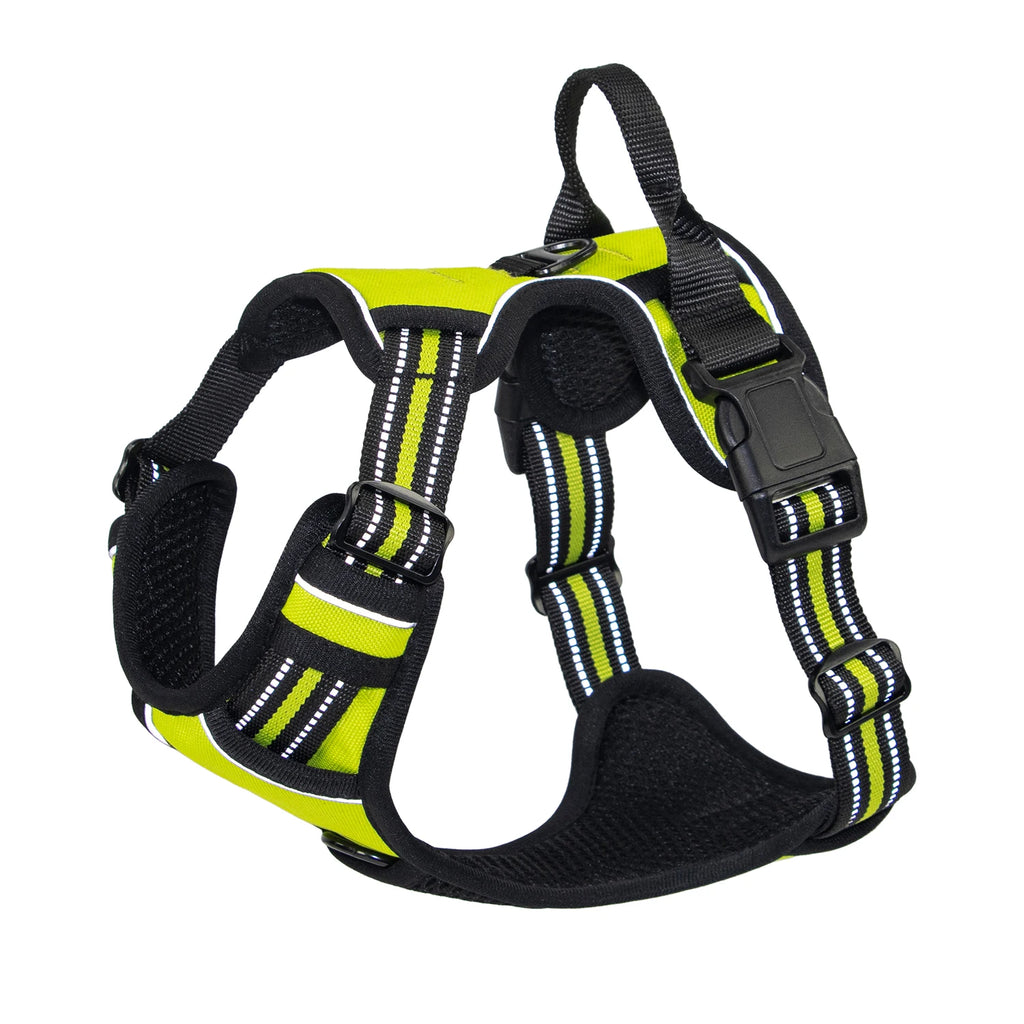 Dog Harness With Handle  Adjustable Pet Vest Outdoor Walking