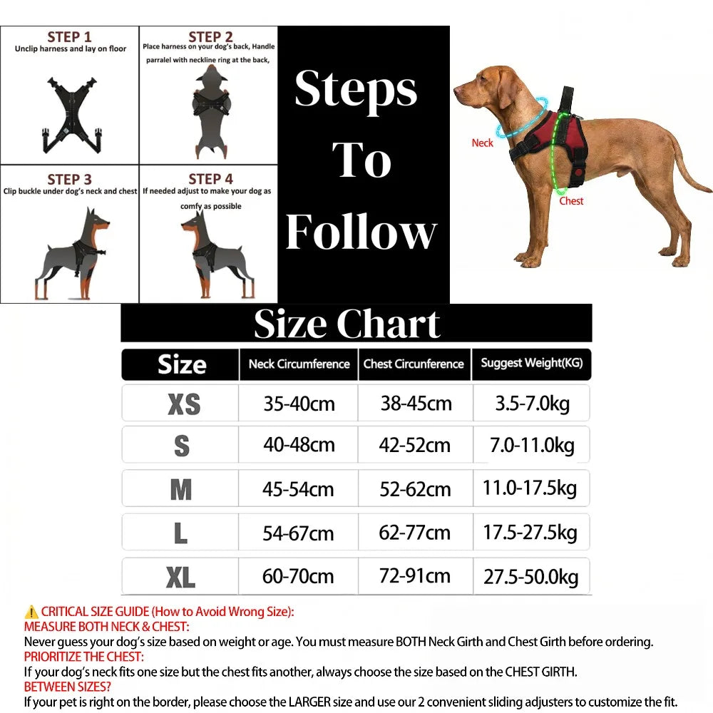 Tactical Camouflage No-Pull Dog Harness