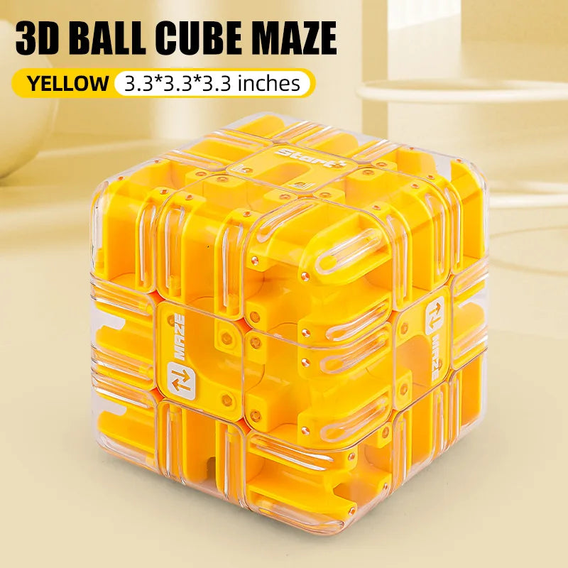 Logical thinking toy ball maze cube Educational Labyrinth Cube 3d Magic cube