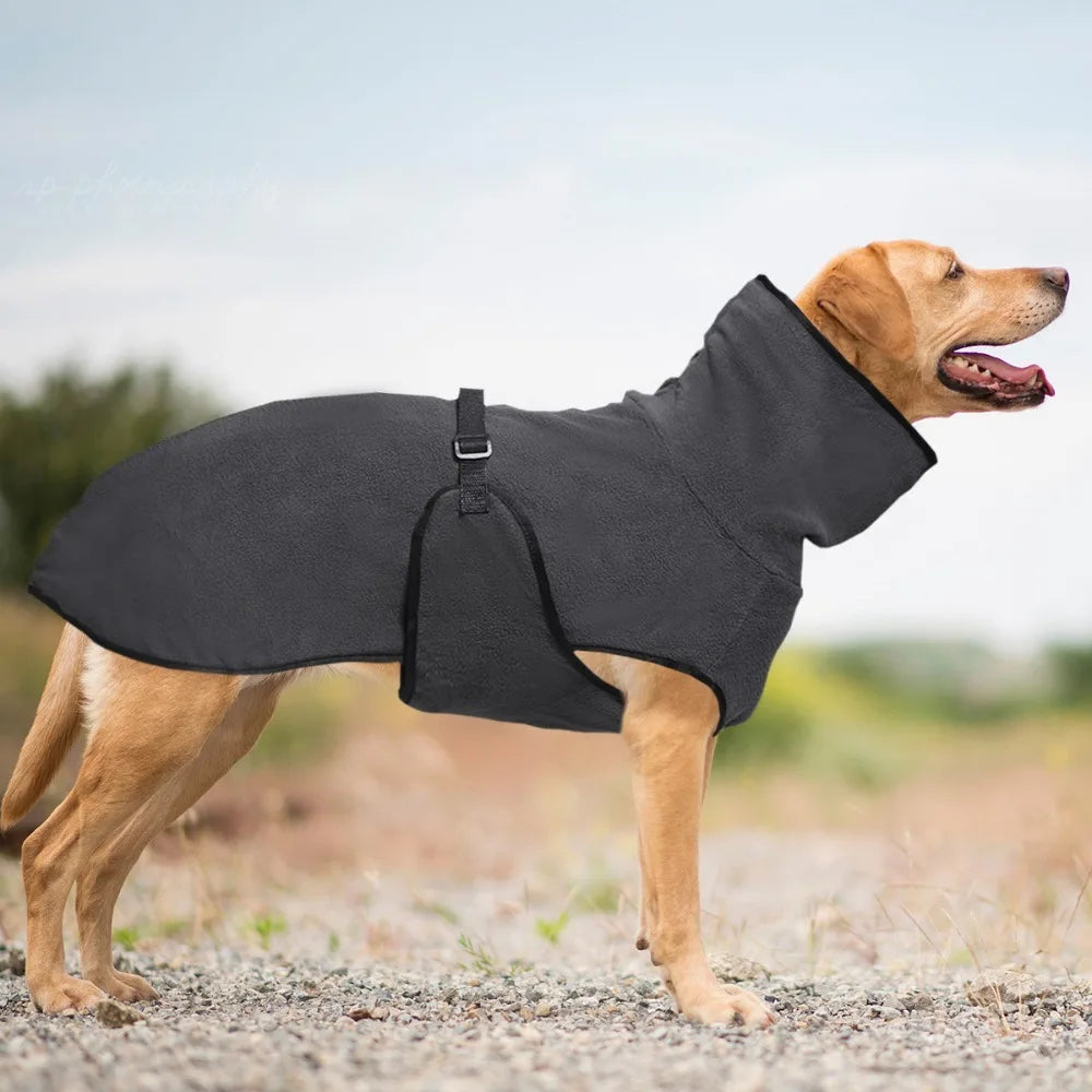 Dog Hoodie Warm Winter Dog Clothes Windproof High-Neck Dog Anxiety Vest