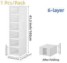 Foldable Shoe Rack Adjustable For Shoe Closet Dorm Apartment