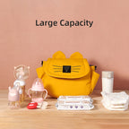 Kitten-Themed Stroller Organizer & Crossbody Bag