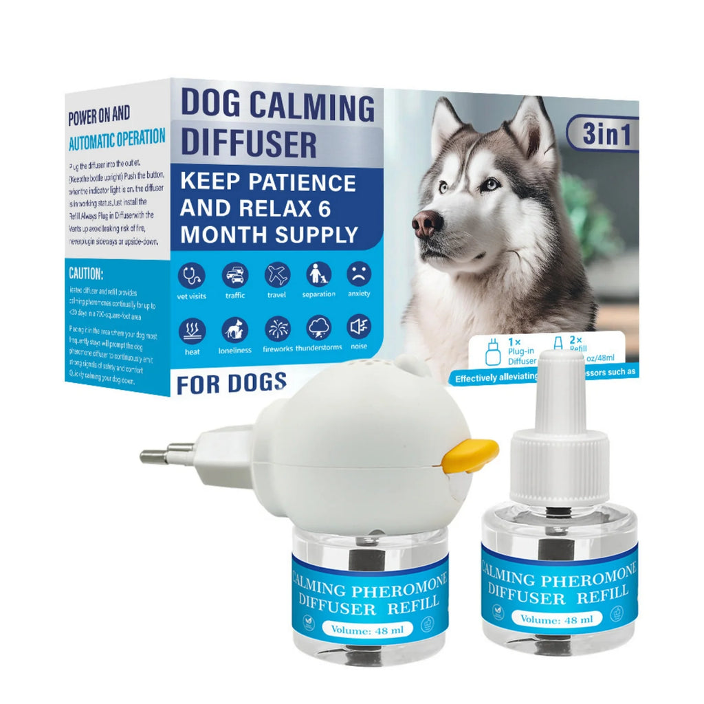 Pet Calming Diffuser with 2PCS Soothing Liquid 3 In1 Pet Pheromones Pet 48ml/Pc