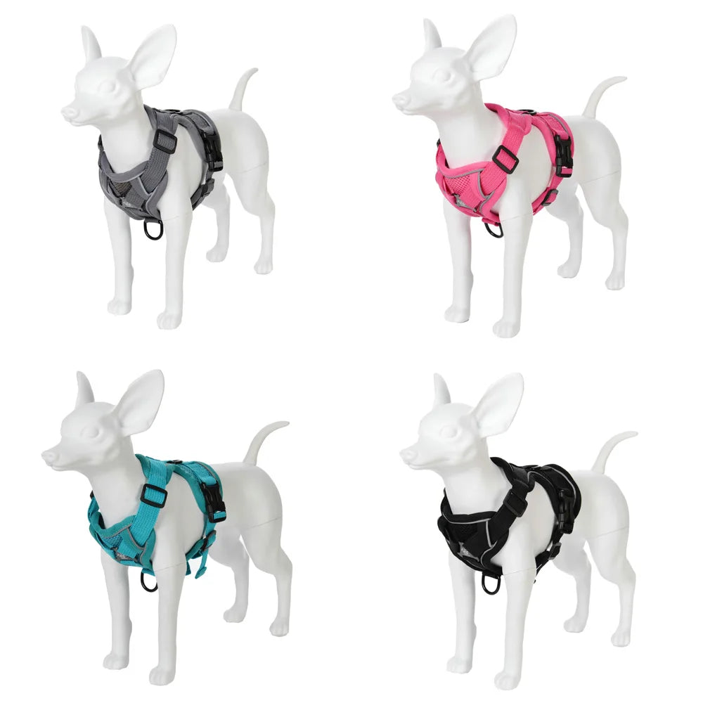 Dog Harness Adjustable Puppy Leash Reflective