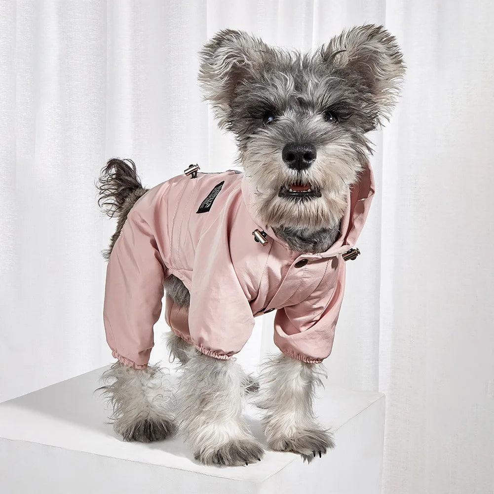 Waterproof Dog Raincoat – Full Coverage Hooded Rain Jacket EB44