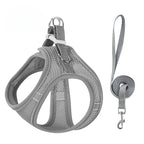 Step-In Breathable Mesh Dog Harness & Leash Set