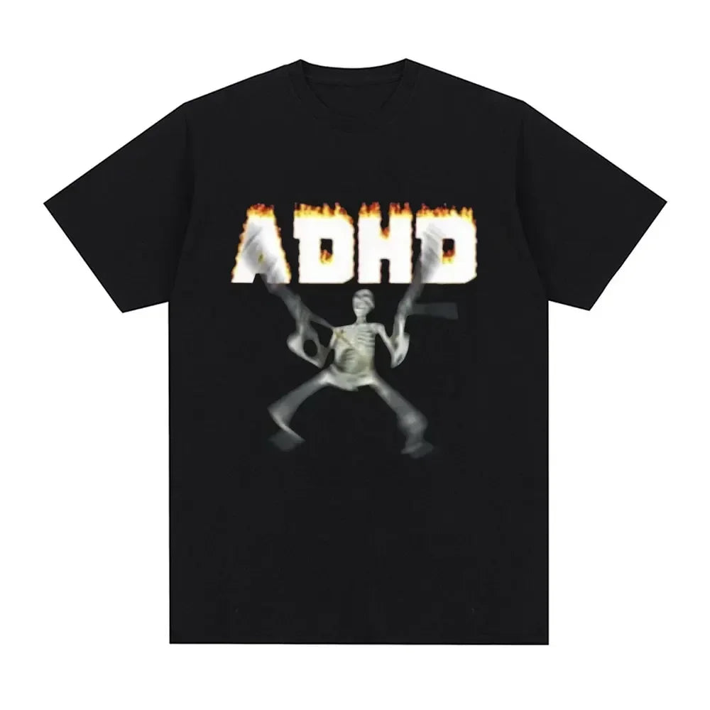 Autism Skeleton Meme T Shirt Humor Funny Skull Men Women Fashion Hip Hop