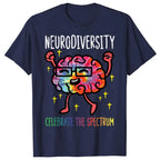 Neurodiversity Brain Autism Awareness ASD ADHD Men Women Kid T-Shirt Cute Graphic Tee Y2k Top Lovely Gifts Short Sleeve Outfits