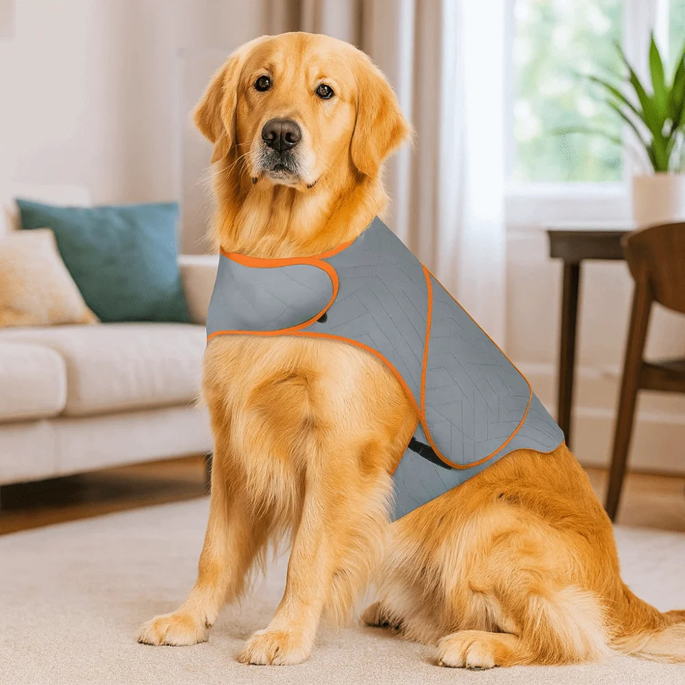 Elastic Dog Anxiety Jacket Reflective Breathable Dog Thunder Vest