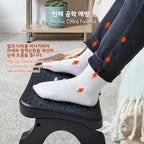 Ergonomic Under Desk Footrest Massage Rollers Leg Rest