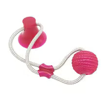 Tug of War TPR Ball Molar Teeth Cleaning Toy for Dogs Self Play Separation Anxiety
