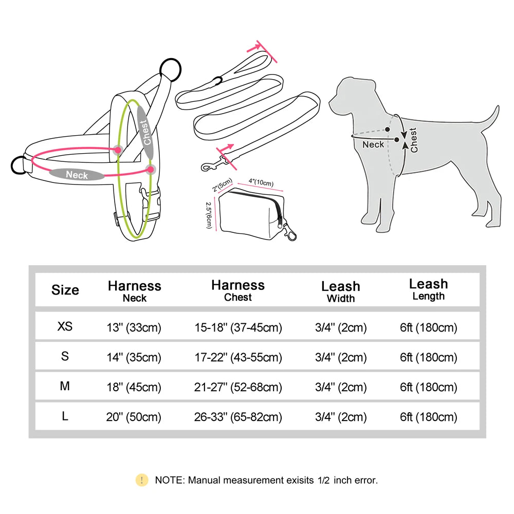 Lightweight Mesh No-Pull Dog Harness