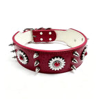 Spiked Dog Collar Genuine Leather  | Croc Leather EB65