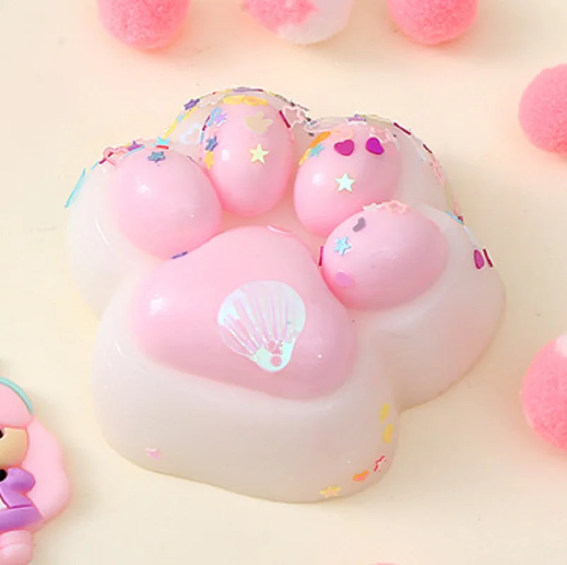 Foot Squishy Cat Paw Squishy Anti-Stress Foot Squishy Anti Anxiety Relief Gift