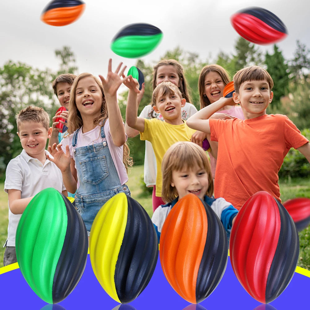 1Pcs Mini Rugby Ball Football Stress Ball Hand Grip Football Training Stress Ball Anxiety Relief For Team Activities Party Toys
