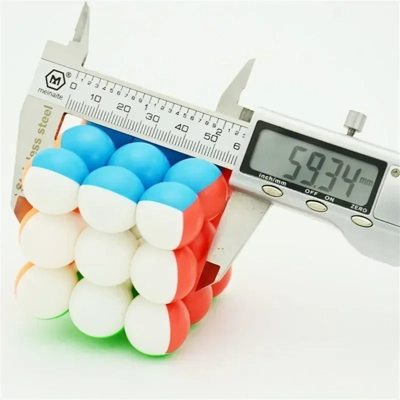 YJ Round Ball Cubes 3x3 Magic Cube 3x3x3 Stickerless Speed Smooth Cubo