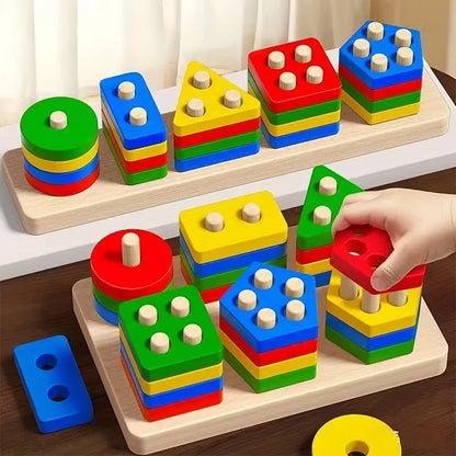 Wooden Geometry Puzzle