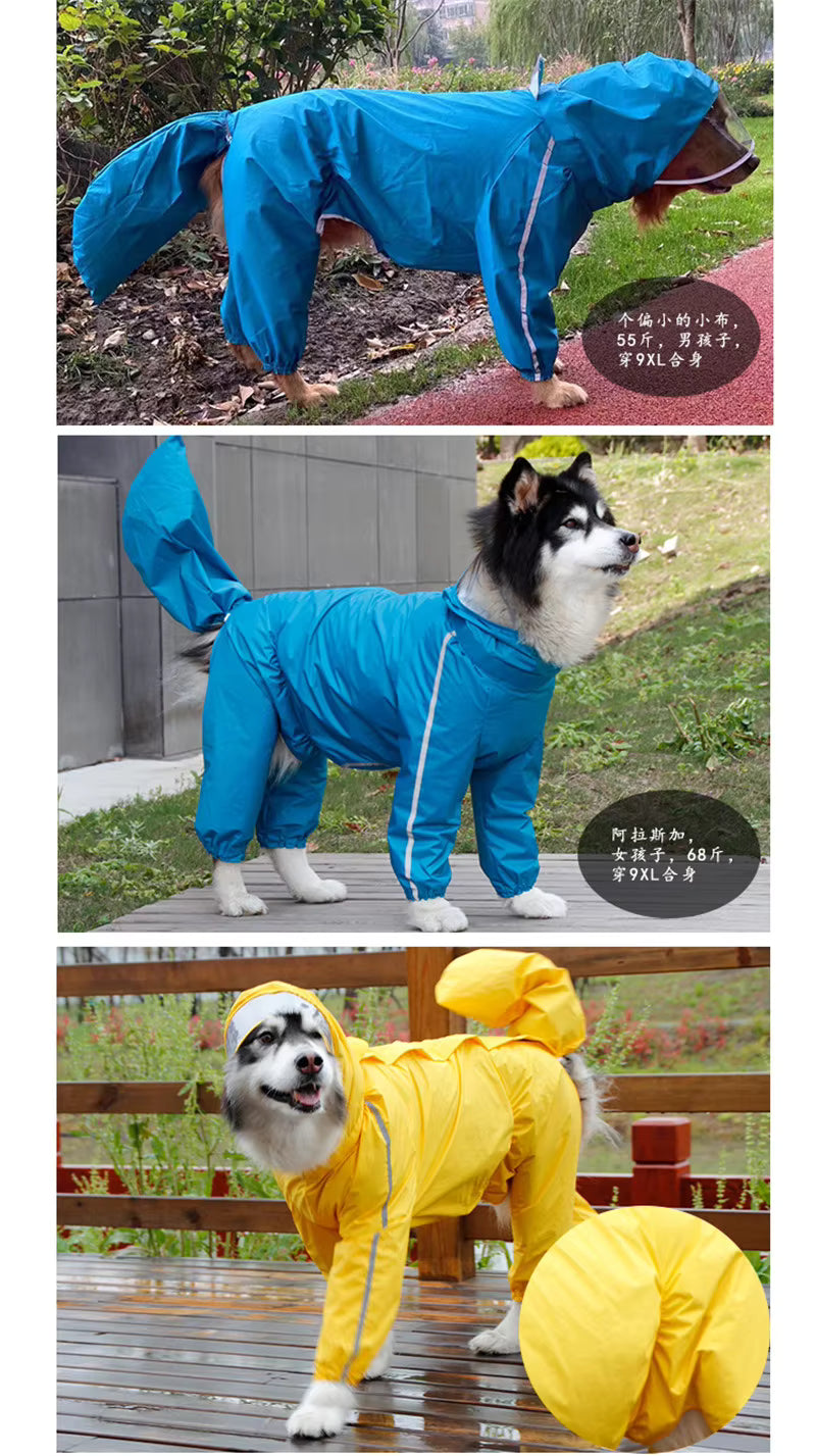 Dog Water Proof Rain Coat | Large Dogs