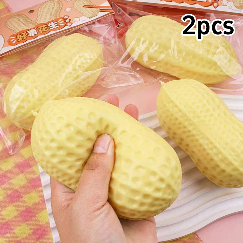 Peanut Stress Ball Crunchy Squeeze Ball  ASMR Sensory Anti Stress Ball