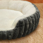 Jumbo Soft Warm Cat Bed - Plush Cozy Puppy Sofa with Backrest
