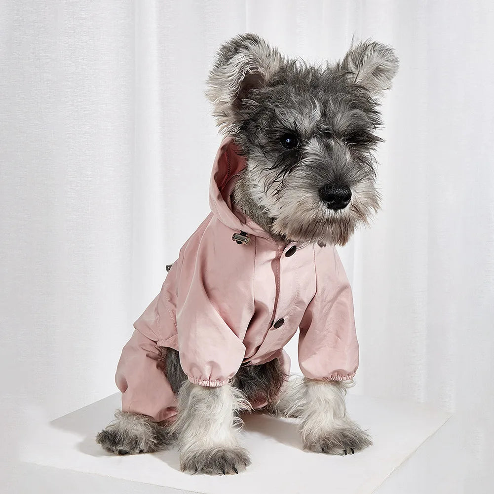 Waterproof Dog Raincoat – Full Coverage Hooded Rain Jacket EB44